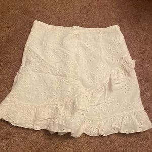 Unbranded white eyelet skort